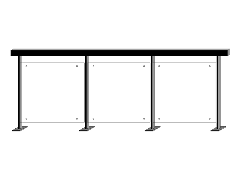 鋅鋼玻璃護(hù)欄2